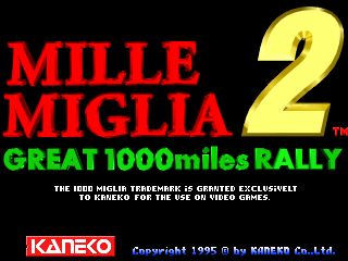 Mille Miglia 2: Great 1000 Miles Rally (95+05+24)